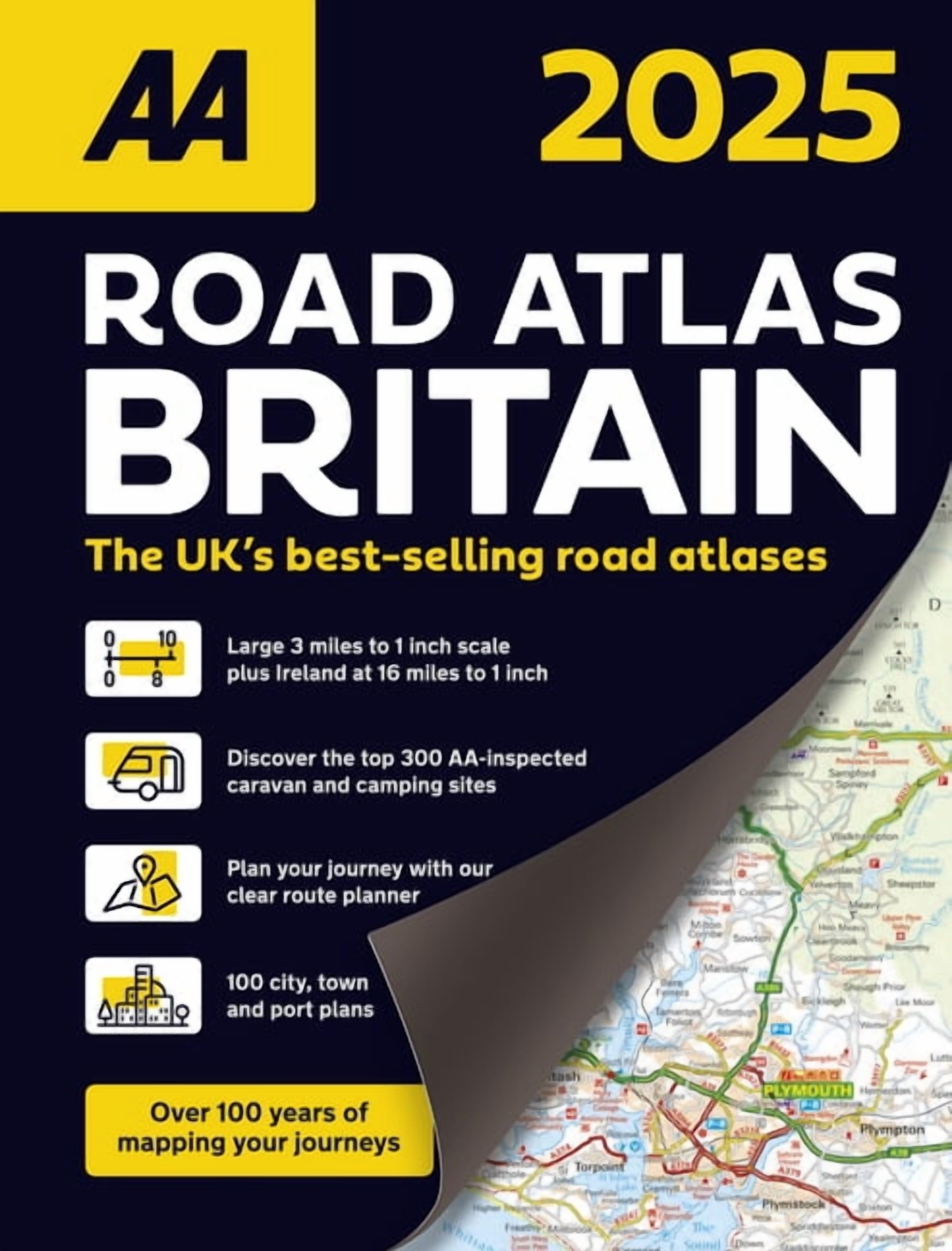 2025 Great Britain & Ireland Road Atlas : AA - Foto 3