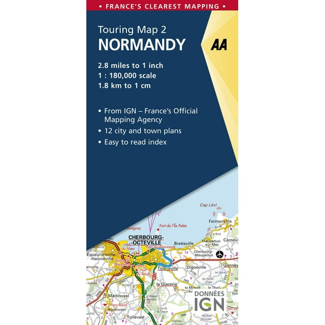 AA Road Map France Normandy Touring Map (Other)