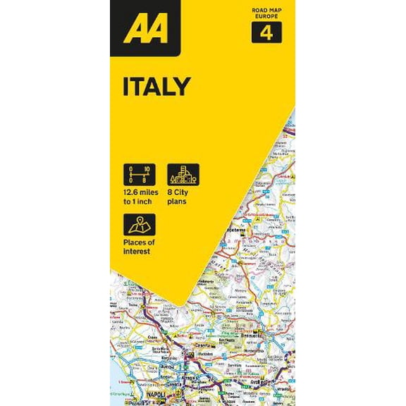 AA Road Map Italy (Paperback) AA Road Map Europe Series
