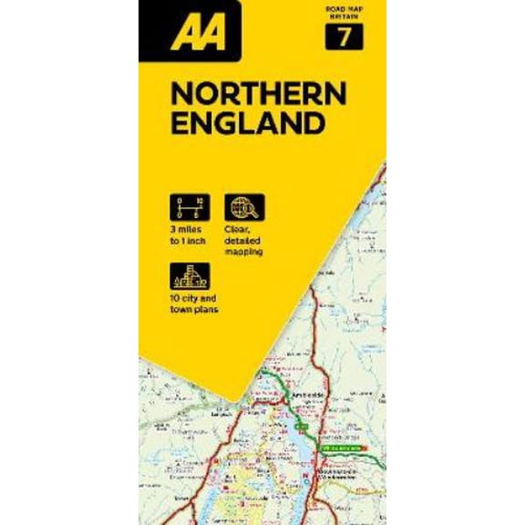 AA Road Map Northern England (Paperback) AA Road Map Britain