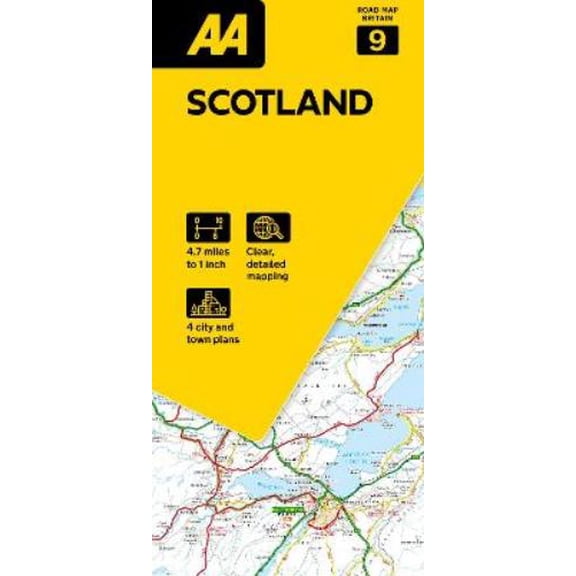 AA Road Map Scotland (Paperback) AA Road Map Britain