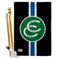 thumbnail image 1 of AA-ST-HS-148021-IP-BO-D-US18-AG 28 x 40 in. Pony Pride Inspirational Support Impressions Decorative Vertical Double Sided House Flag Set & Pole Bracket Hardware Flag Set, 1 of 1