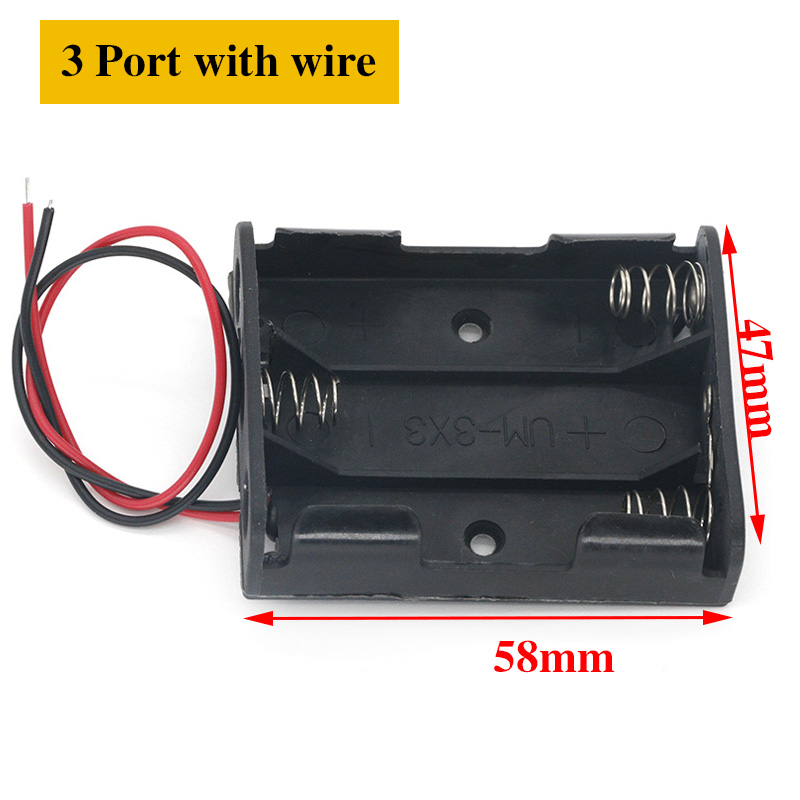 AA Size Power Battery Storage Case Box Holder Leads With 1 2 3 4 6