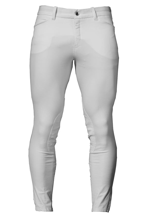 AA Taranto Mens Breeches, White Size: Sz 44