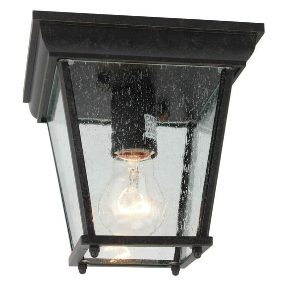 AA Warehousing 1 Light Outdoor Ceiling Lantern in Oil Rubbed Bronze