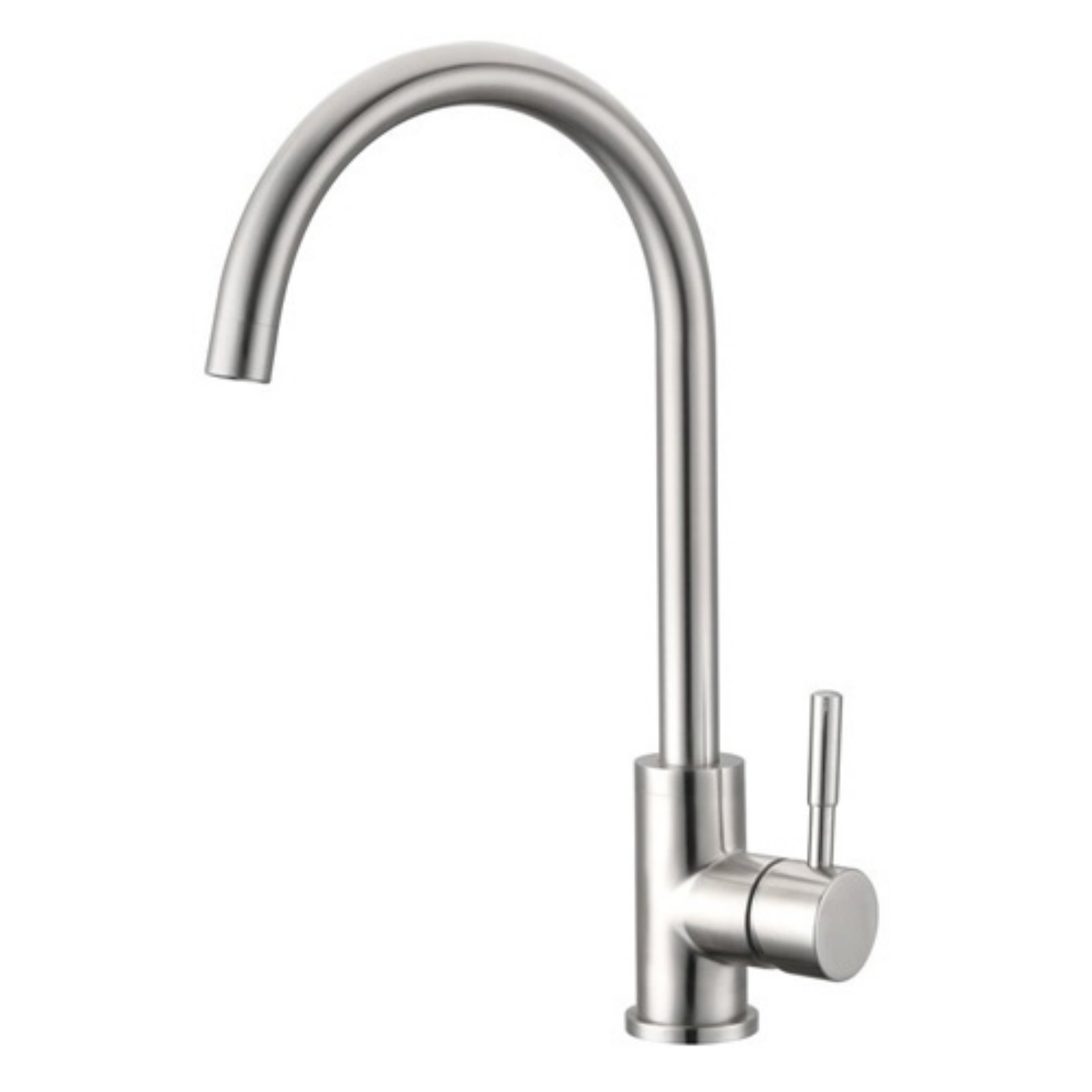 Brushed Nickel Single Handle Modern Kitchen Faucet