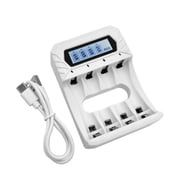 AA and 4 3A Rechargeable Batteries High Capacity Independents Charging DC12V 800mA 1.2V NiMH with Low Selfs Discharge