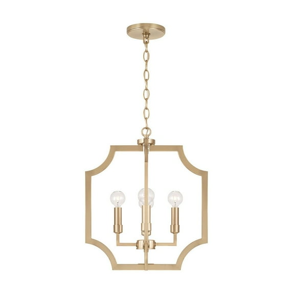 AA1037MA-Austin Allen-Courtney - 4 Light Foyer-18.5 Inches Tall and 16 Inches Wide-Matte Brass Finish