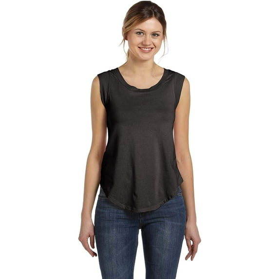 AA4013 Alternative Ladies Cap-Sleeve Satin Jersey Black XS