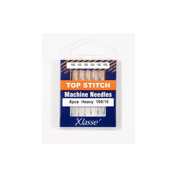 AA5118 100 KLASSE MACH NEEDLE TOPSTITCH SZ100 16 6PC
