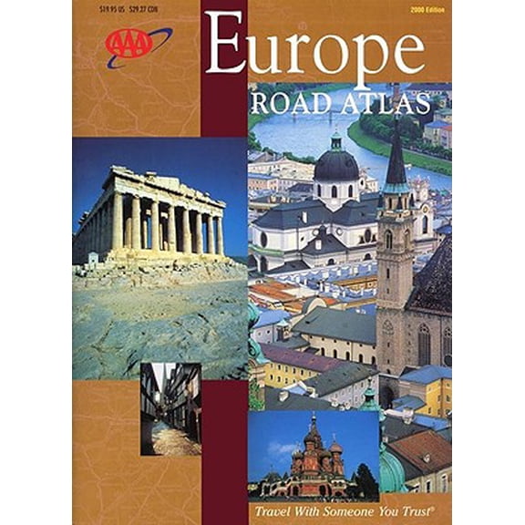 Pre-Owned Aaa 2000 Europe Road Atlas: 2000 Year Edition, 9781562513030, 1562513036, Paperback,