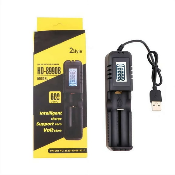 AAA Battery Charger, AA Battery Charger for 1.2V NiMH/NiCD 1.5V Lithium AA AAA Battery, 5V 2A Type-C Fast Battery AA Display 8 Charger, Rechargeable AA Battery AAA LCD Charger Bay LRFN