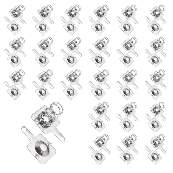 AAA Battery Contact Spring Plates, 24 Set 10 mm x 9mm Terminal Contacts