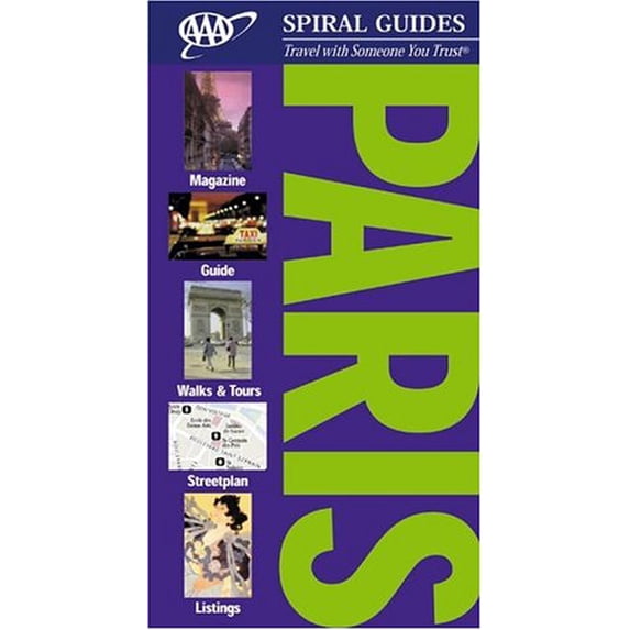 Pre-Owned AAA Guide Paris (AAA Spiral Guides) Paperback
