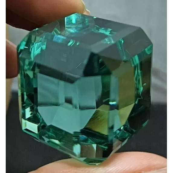 AAA+ Large Aquamarine Crystal 100 Ct. Cube Cut Loose Gemstone Gift for Women/Her