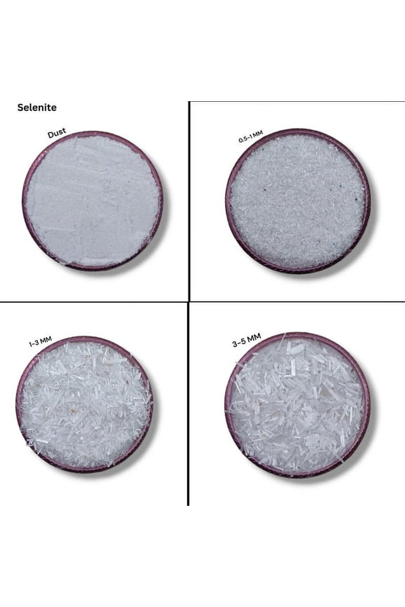 AAA+ Natural Crushed Selenite Coarse Gemstone Powder Crushed All Size For Woodwork, Ring Inlay Selenite Healing Stone Powder Resin Art Inlay Dust Powder 1000 Gram ( 35.27 OZ )