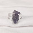 thumbnail image 1 of AAA Natural Tanzanite Ring, Rough Tanzanite Ring, December Birthstone Ring, 3 Plain Band, 925 Sterling Silver, Womens Ring, Christmas, Thanksgiving, Handmade, Statement Jewelry, Rough Gemstone Jewelry, 1 of 4