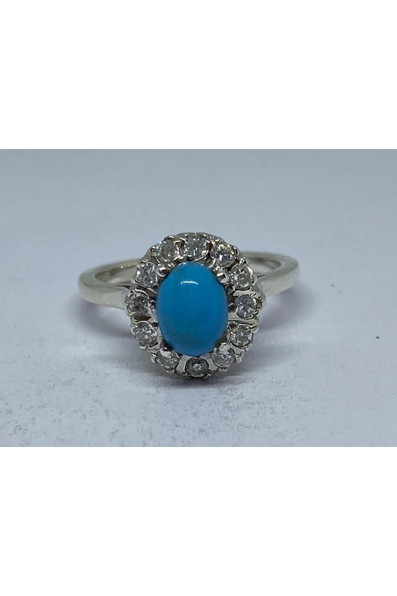 AAA Quality Natural Arizona Ring For Women ,Blue Stone , Love Jewelry , Handmade, Anniversary Ring, December Birthstone