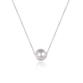 thumbnail image 1 of AAAA Single Pearl Choker Sterling Silver Necklace for Women 7-8mm Freshwater Cultured Pearls Wedding Bridesmaids Anniversary 14 16 18 inch (silver-single pearl necklace 18‘’), 1 of 6