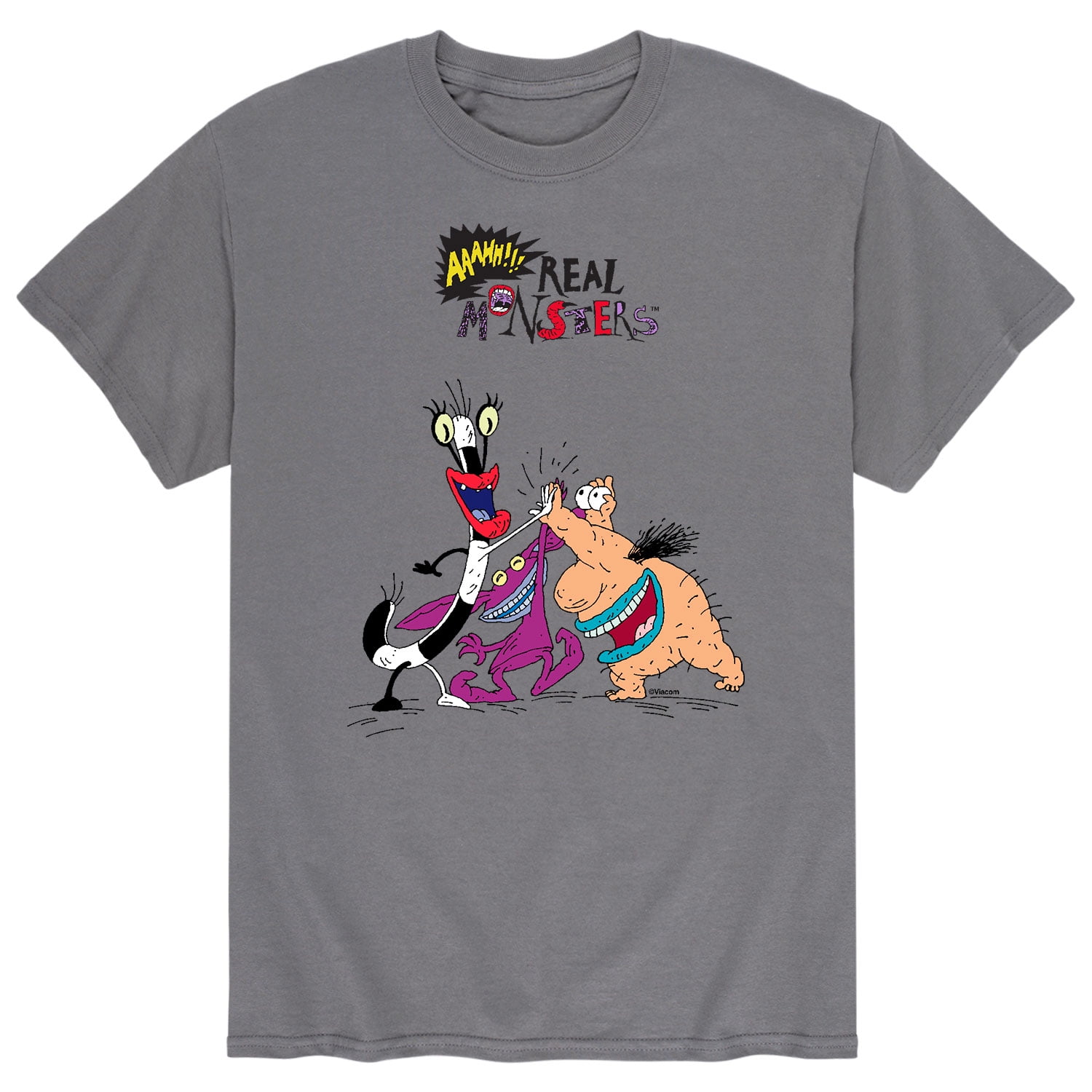 Nickelodeon Aaaahh!! Real Monsters - High Five - Men's Short Sleeve Graphic T-Shirt, Size: Large, Green