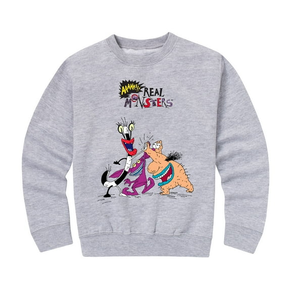 AAAAHH!! Real Monsters - High Five - Toddler And Youth Crewneck Fleece Sweatshirt