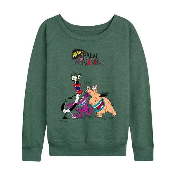 AAAAHH!! Real Monsters - High Five - Women's Lightweight French Terry Long Sleeve Shirt