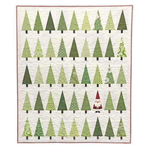 AAAHHHHH Quilting Santa In The Trees Quilt Pattern AQ-120e