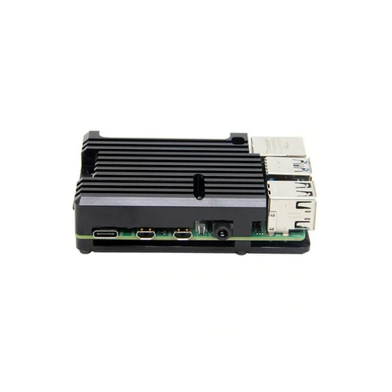 AAAwave Aluminum Alloy Passive Cooling Case for Raspberry Pi 4B (Black)
