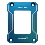 AAAwave LGA1700 CPU Contact Frame, Anti-Bending Fixing Bracket for Intel 12th/13th/14th Gen, Even Pressure CPU Guard, Aluminum Alloy Blue Contact Frame with Screwdriver - Blue