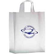 AAB Fused Soft Loop Handles Shopping Bag - Clear Frosted - 13in.x16in.