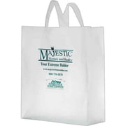 AAB Fused Soft Loop Handles Shopping Bag - Clear Frosted - 16in. x 18in.