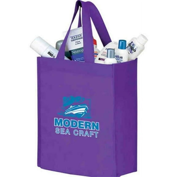 AAB Y2K8410 8 in. x 10 in. Polypropylene Book Tote Bag with A 4 in. Gusset - Pack of 100