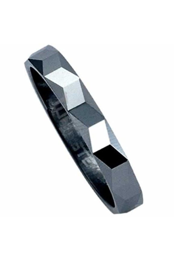 Diamond-cut Tungsten Carbide Ring