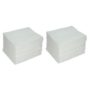 AABACO Oil Only ABSORBENT PADS Light Weight Sheets 200ct Per Pack 15 x 17 Inch LightWeight Absorbing Sheets for OIL and FUEL SPILLS Repels Water 24 Gallon Absorbency Cleanup & Automotive 400