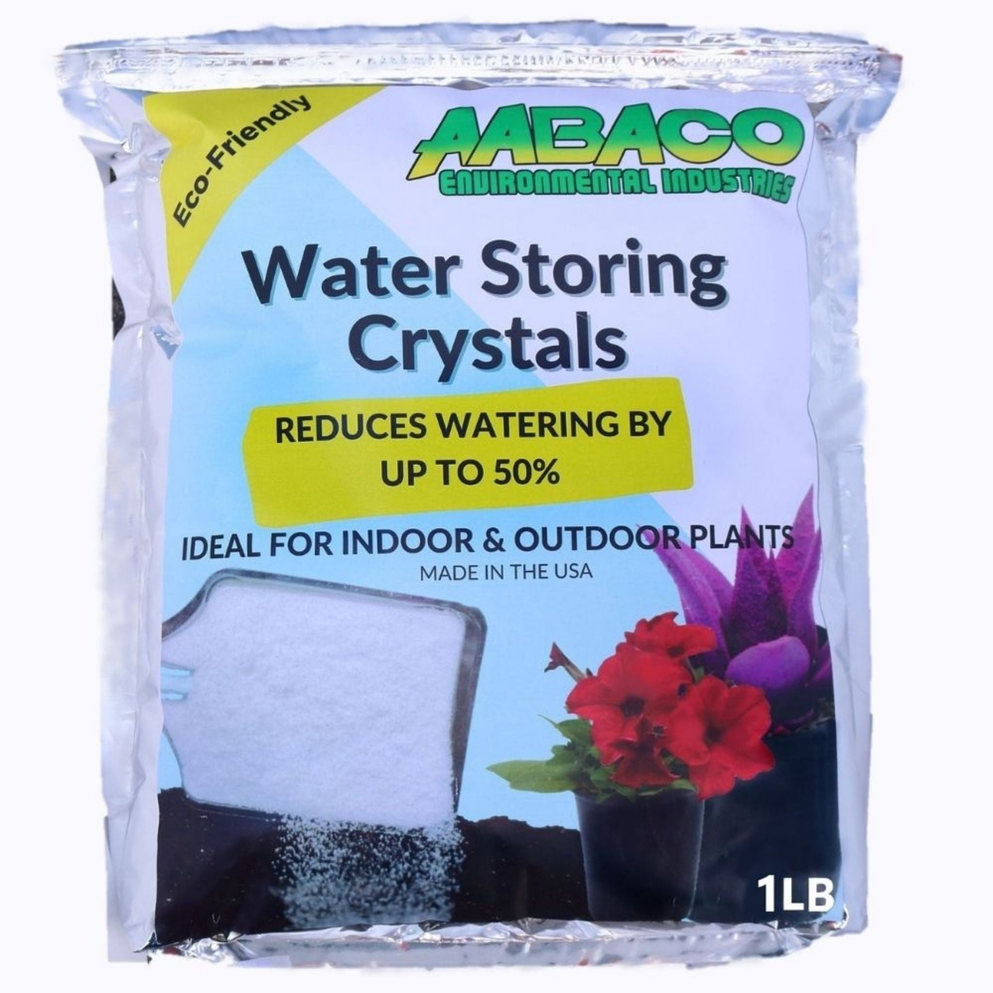 AABACO Water Storing Crystals, Superabsorbent Soil Moisture Granules for Indoor and Outdoor