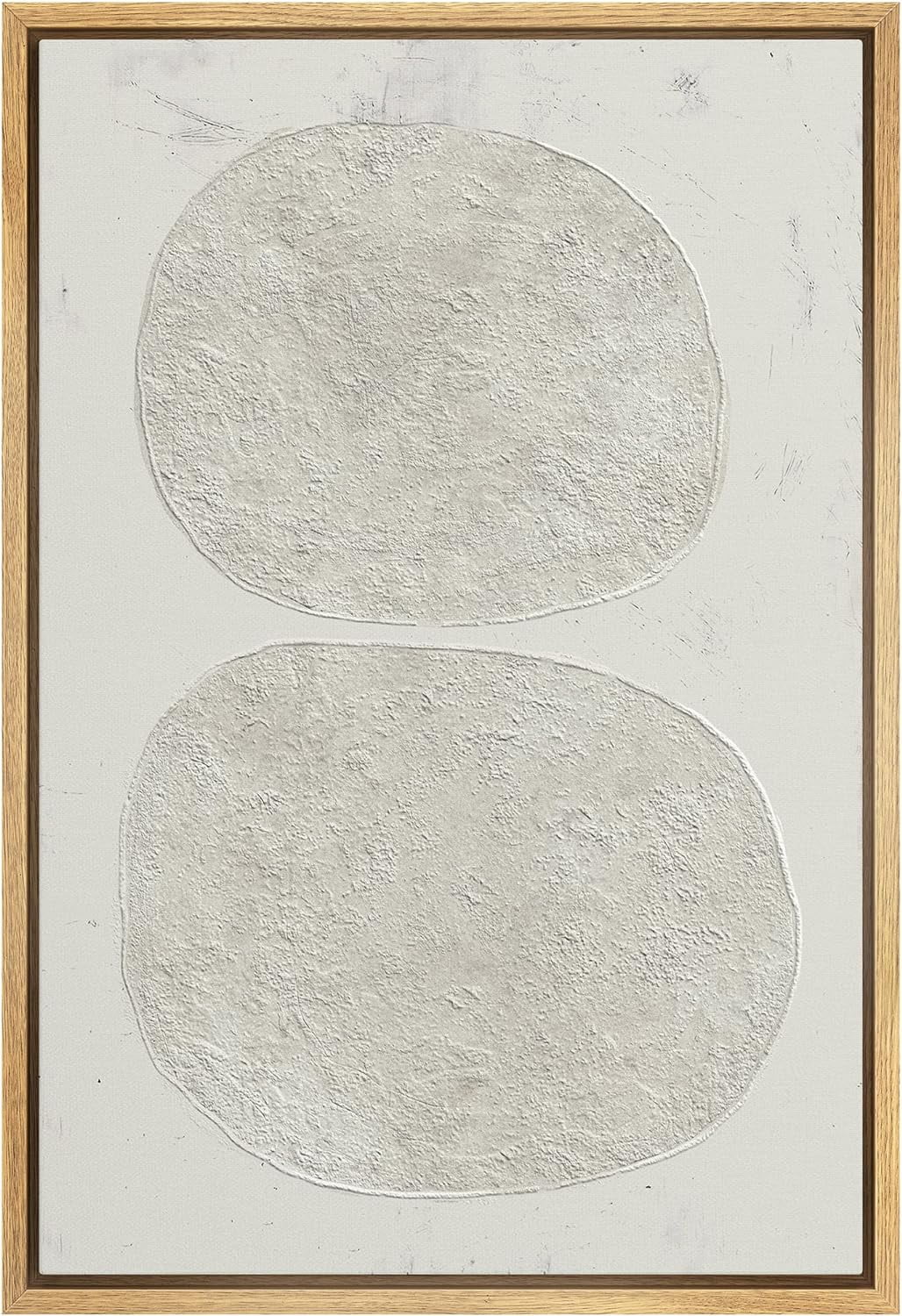 AABERIC Canvas Print Wall Art Geometric Gray Grunge Retro Color Blocks