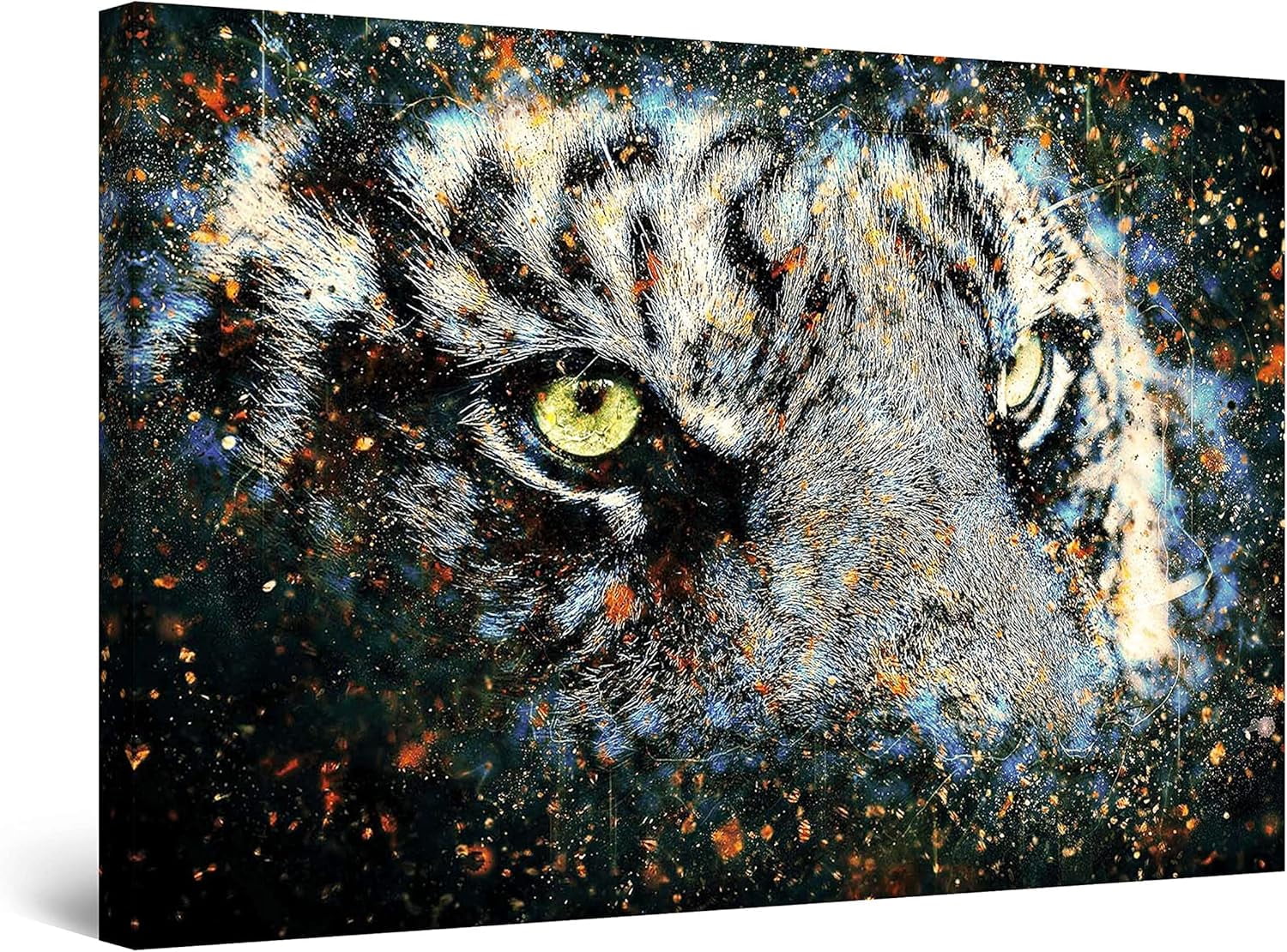 AABERIC Canvas Wall Art Colors of an Elephant Decoration Artwork