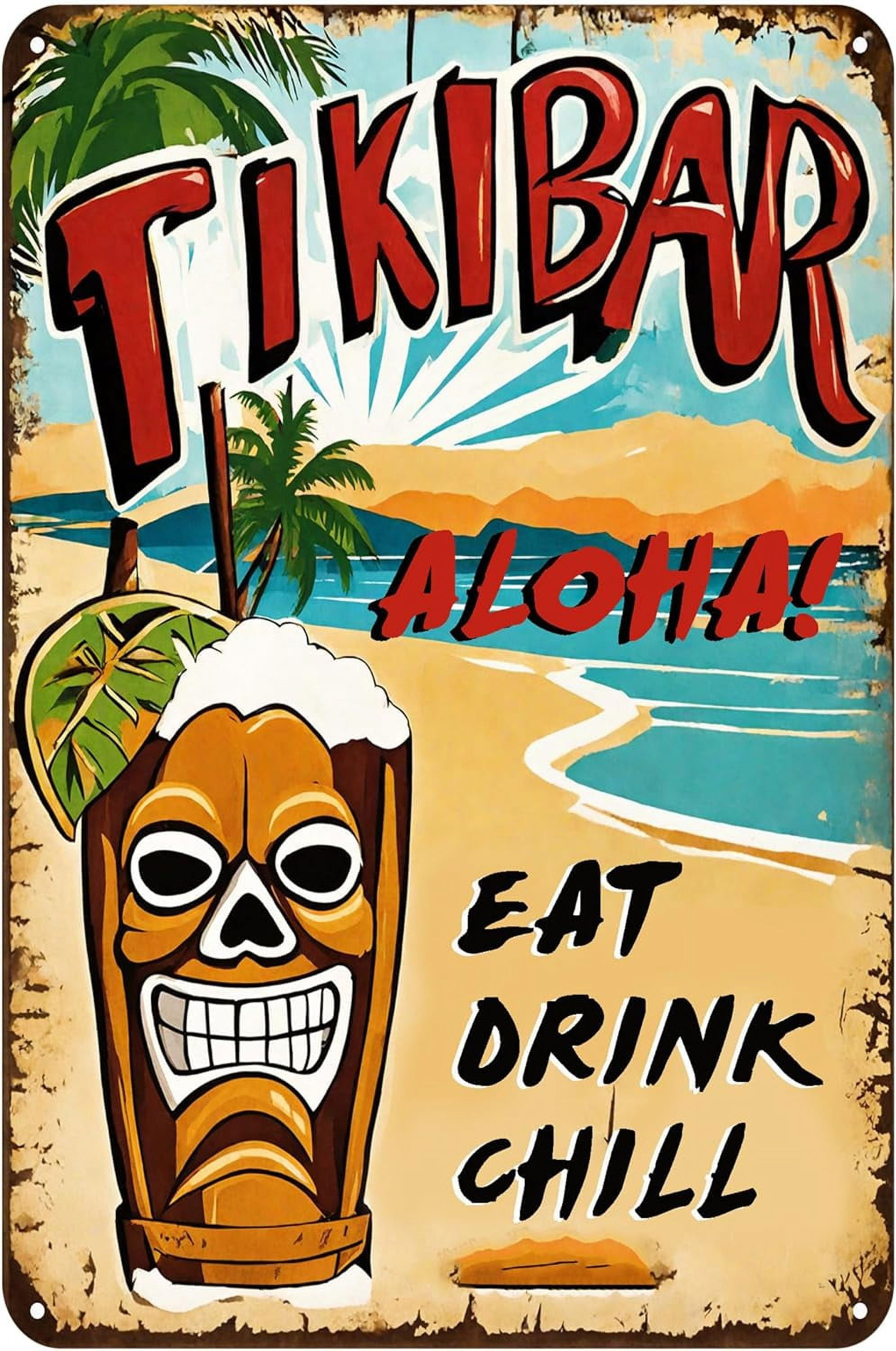 Tiki Belle Personalized Metal Sign