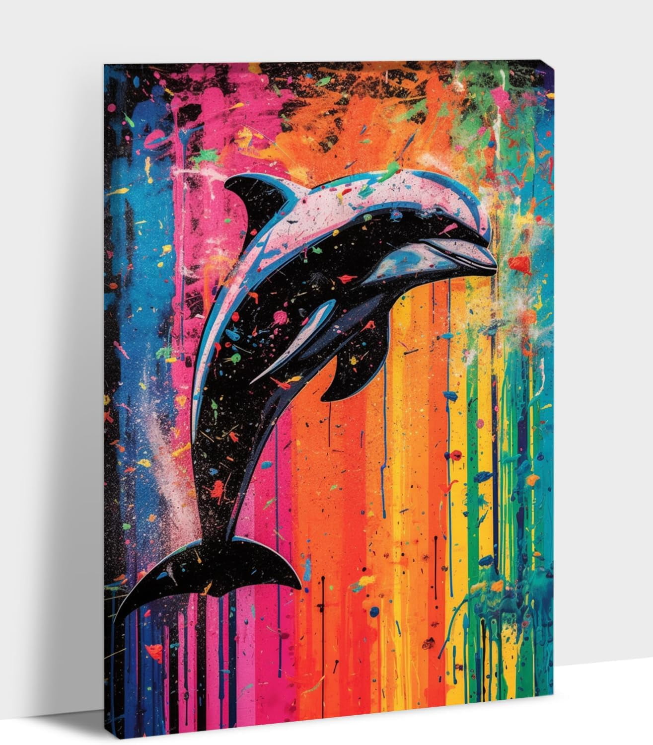 aaberic-dolphin-graffiti-canvas-wall-art-abstract-colorful-graffiti