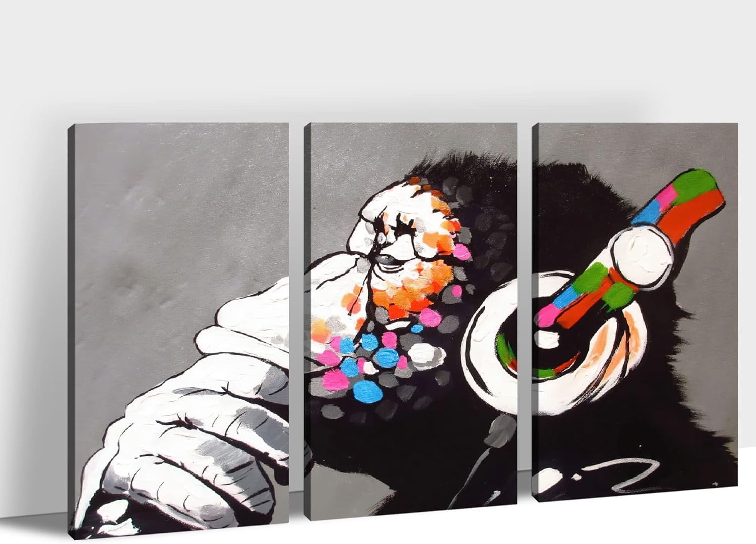 AABERIC Graffiti Wall Art - Street Art Canvas Graffiti, 3 Pieces Wall ...