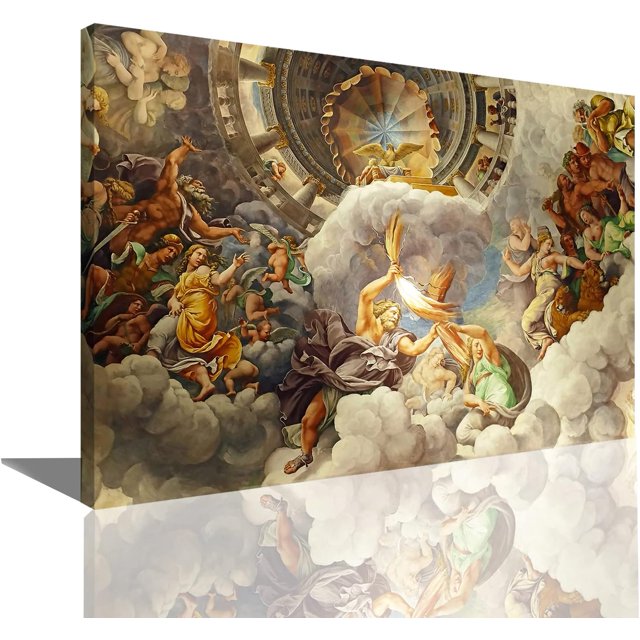 AABERIC Greek Mythology Gods Figures Oil Painting Poster Renaissance