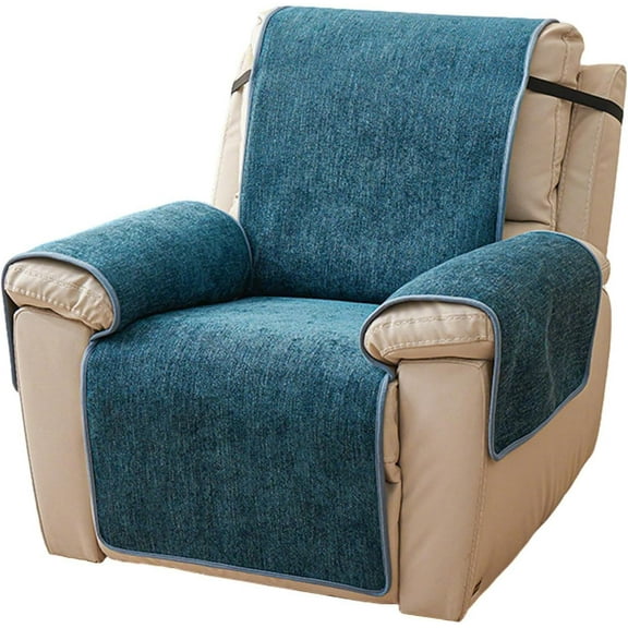 XUELC Soft Chenille Recliner Chair Cover - Washable Slipcover for Reclining Chairs, Furniture Protector for Pets/Kids (Fits Small Recliner 22 Inch)
