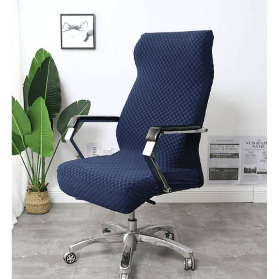 Joqmia Universal Stretch Office Chair Cover - High Back Slipcover for Computer Desk Chairs, Elastic Jacquard Fabric Protector