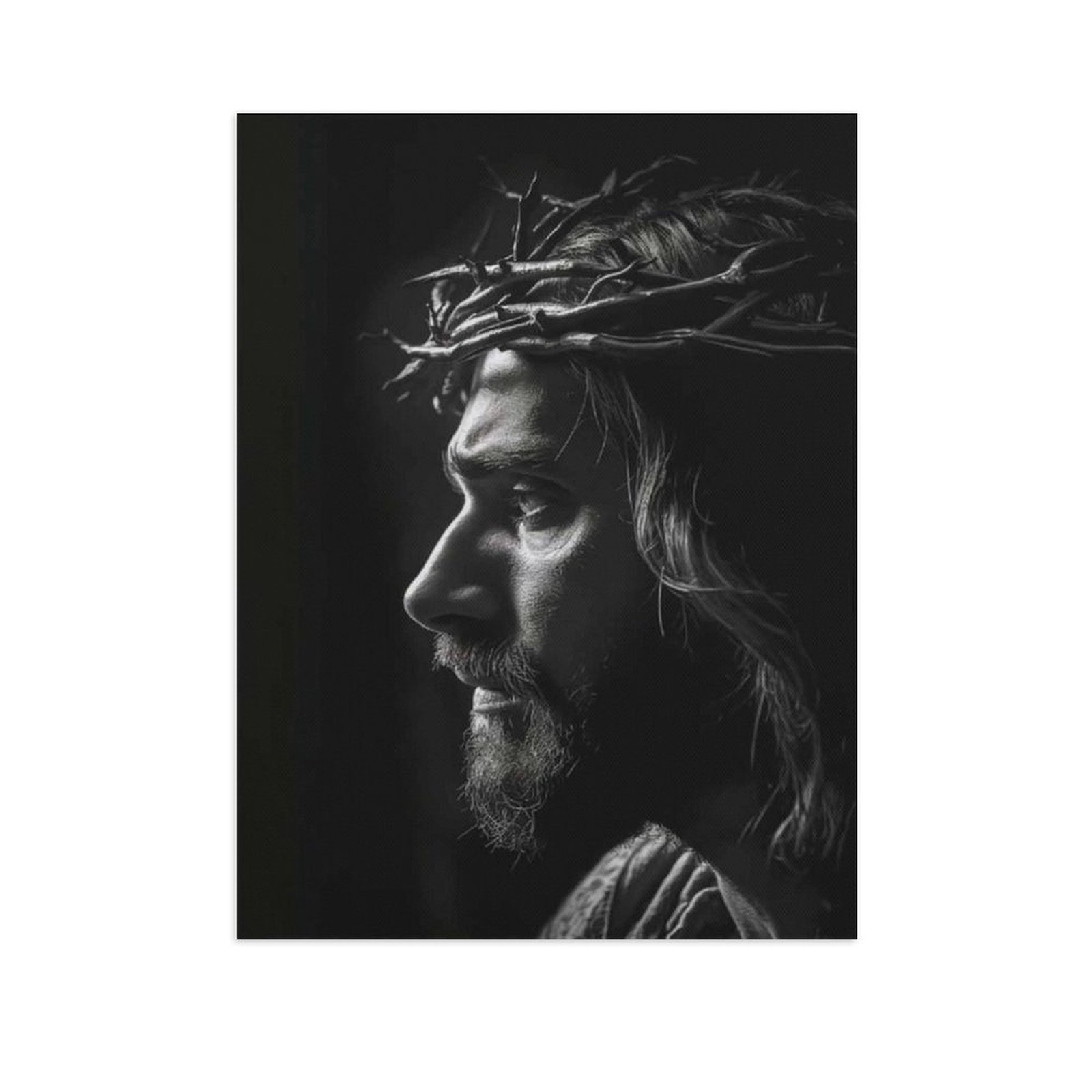 AABERIC Jesus Poster Persecution Crown of Thorns Canvas Wall Art Christ ...