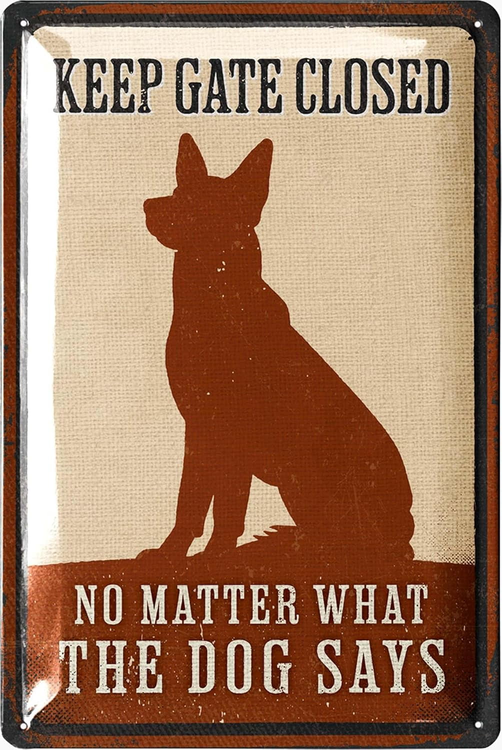 Beware of Dog Is Contained by an Invisible Fence Sign for Yard Lawn Home Security Warning 28 Bend-Proof Stake Metal Sign Kit 10 x 10 Aluminum