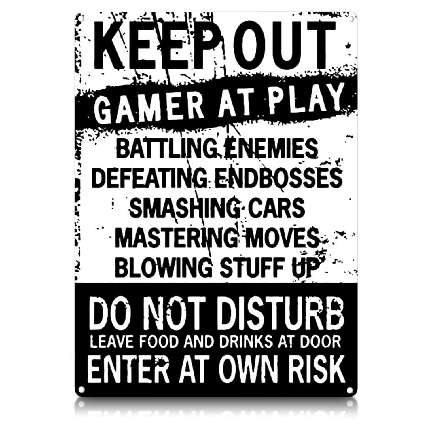 AABERIC Keep Out Signs for Bedroom Door - Enter at Your Own Risk ...