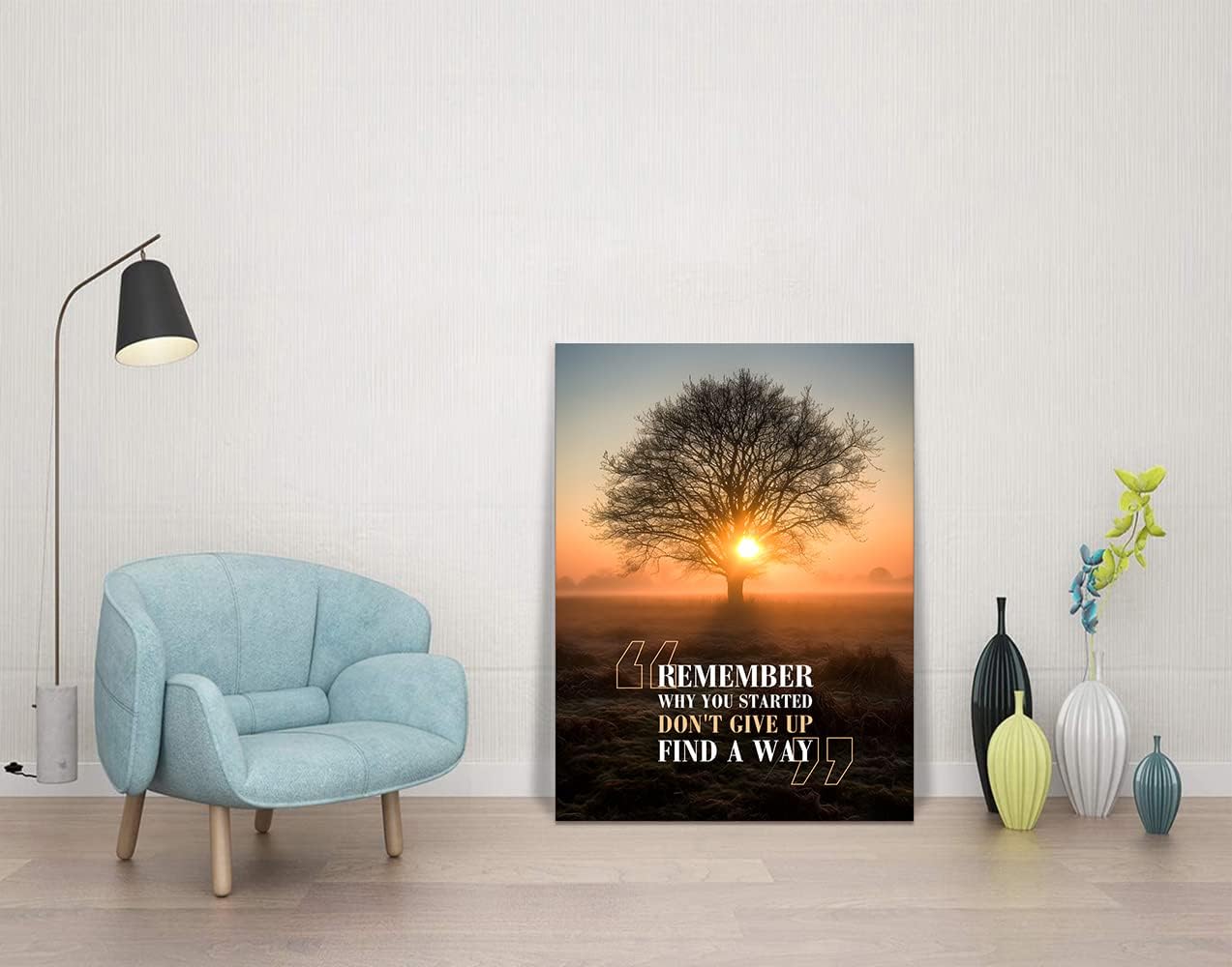AABERIC Mindset is Everything Motivational Canvas Office Wall Art ...