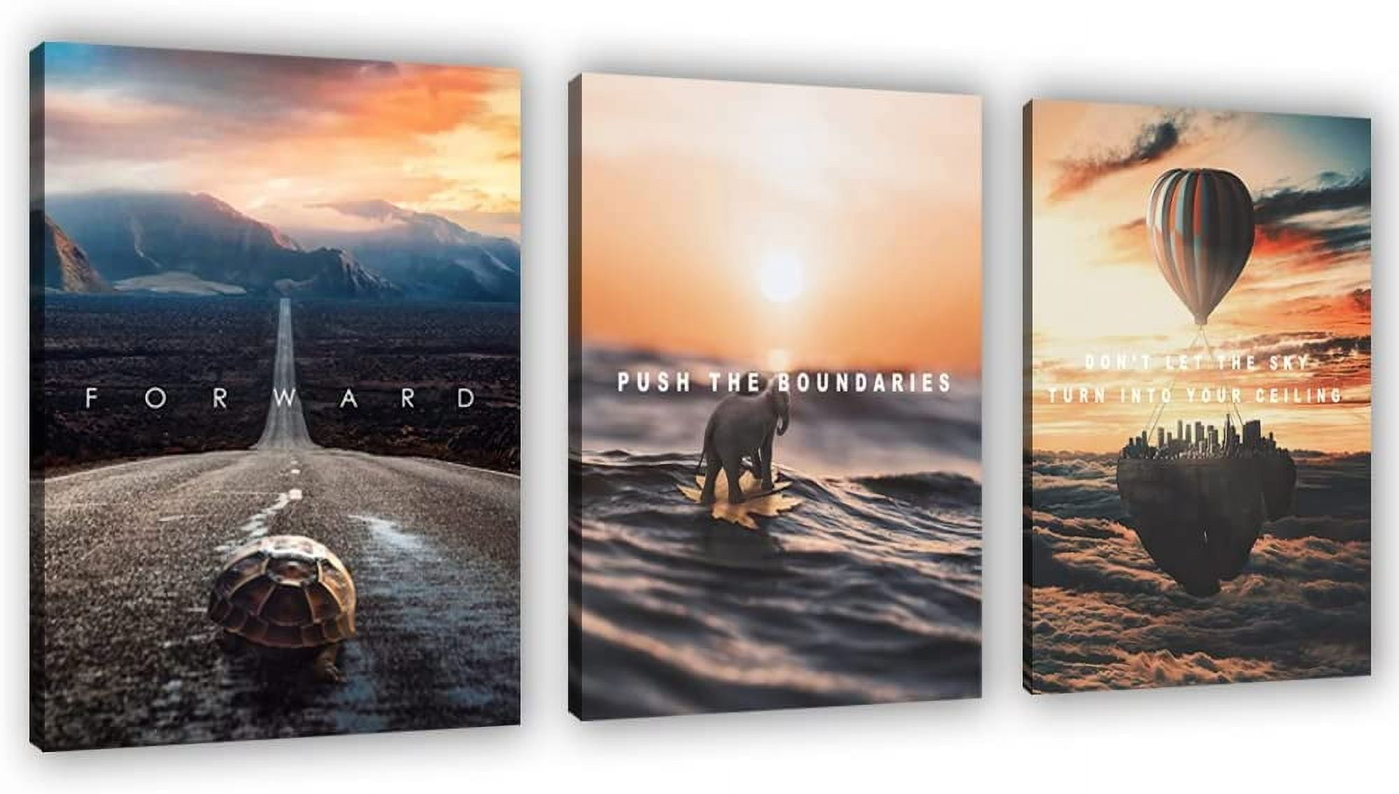 AABERIC Motivational Wall Decor Poster Inspirational Wall Art 3 Pieces ...