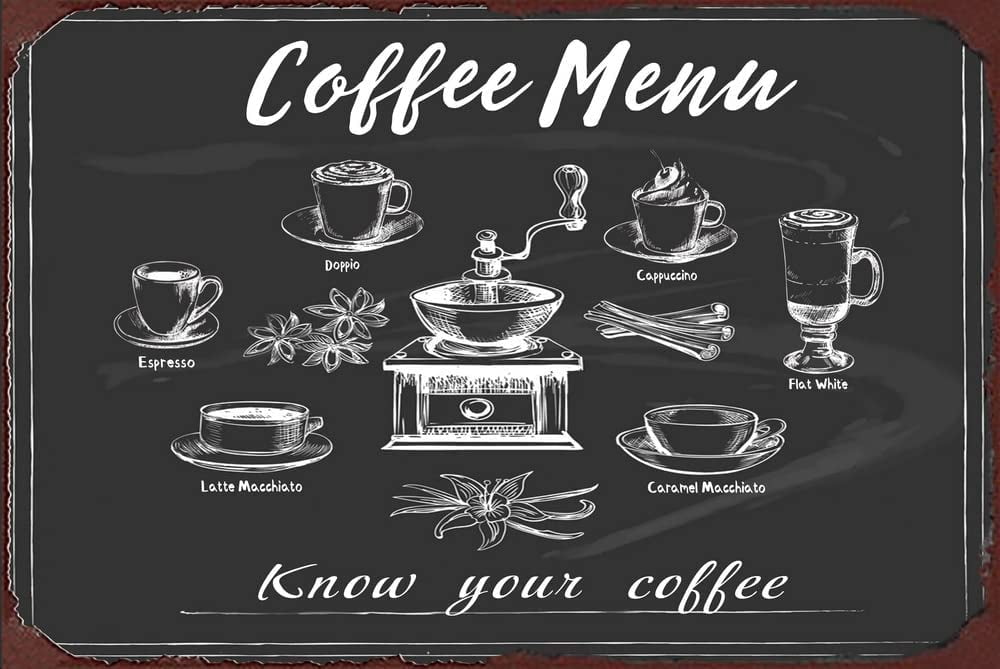 Sokomurg Retro 6x8 Inch Metal Tin Sign - Funny Vintage Coffee Bar Decor For Kitchen, Cafe, Man Cave - Indoor Outdoor Wall Art Gift
