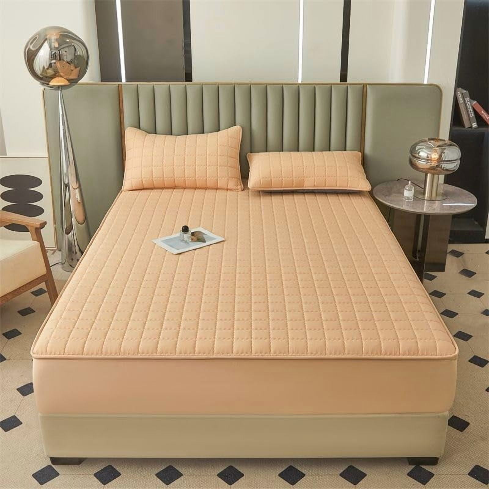 Mattress Protector - Zippered 360° Encasement  Breathable, Quilted & Machine Washable（no pillowcases)